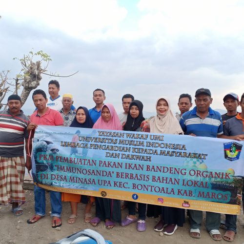 PELATIHAN PEMBUATAN PAKAN IKAN ORGANIK “IMMUNOSANDA” DI DESA MINASA UPA KEC BONTOA KABUPATEN MAROS