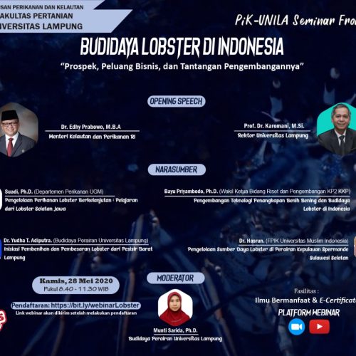 Dr.Ir. Hasrun, M.Si : Pengelolaan Sumber Daya Lobster di Perairan Kepulauan Spermande
