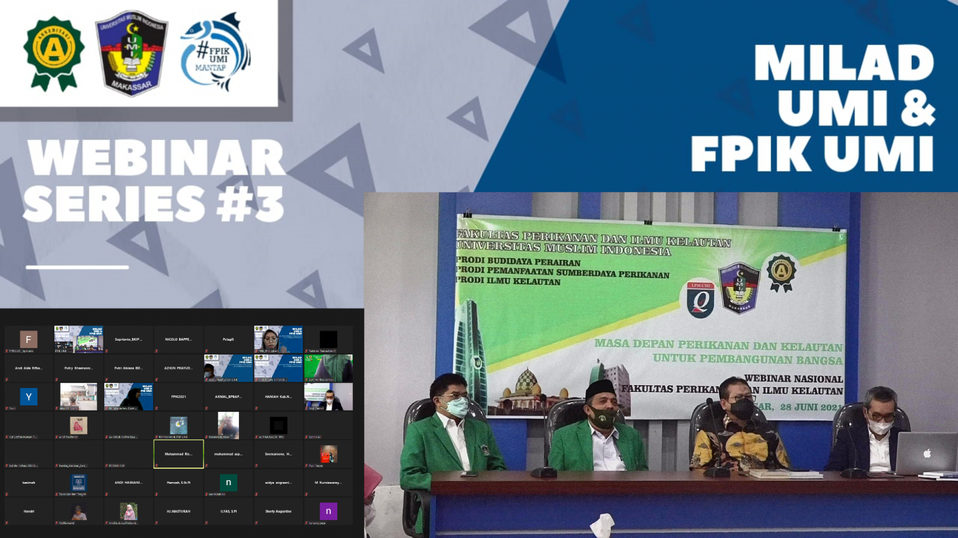 Webinar, FPIK UMI Hadirkan Menteri Kelautan Era Kabinet Gotong Royong