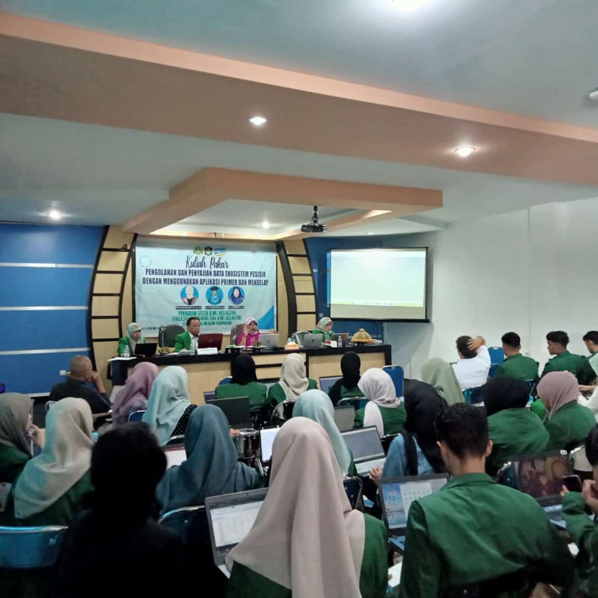 KULIAH PAKAR “Pengolahan dan Penyajian Data Ekosistem Pesisir dengan Menggunakan Aplikasi Primer dan Mendelay”