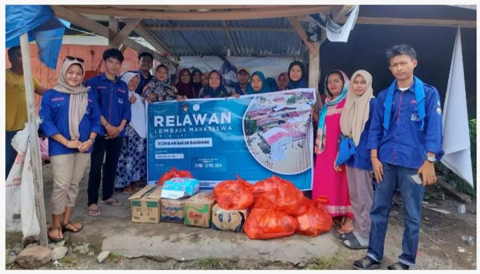 Tim Relawan LEMA FPIK UMI Peduli Korban Banjir dan Tanah Longsor di Luwu