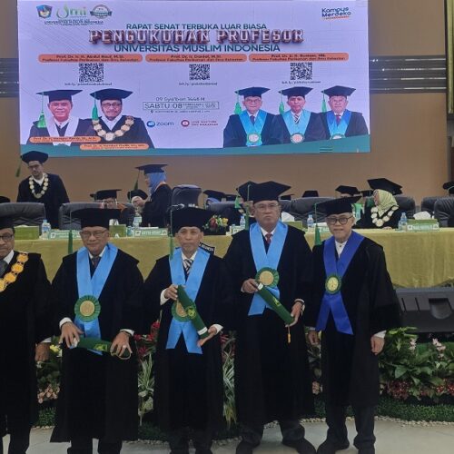 3 Profesor Baru UMI Bidang Ilmu Kelautan dan Perikanan Dikukuhkan