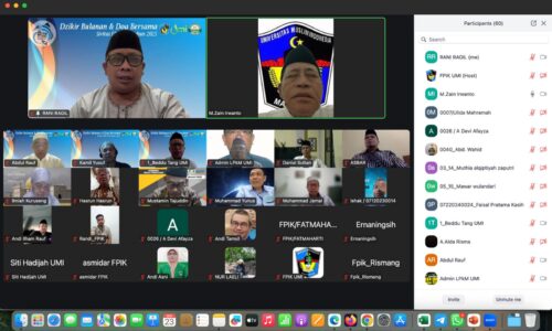 Dzikir Bulanan sivitas Fakultas Perikanan dan Ilmu Kelautan Universitas Muslim Indonesia (FPIK-UMI) Dipandu Langsung oleh Syekh Dr. K. H. Zain Irwanto (Jum’at, 23/05/2025)